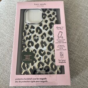Kate Spade NY Protective Hardshell Case for FITS  IPhone‎ 14 PRO MAX Leopard